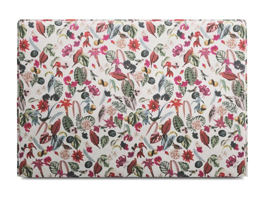 Lit en velours, 160 x 8 x 120 cm