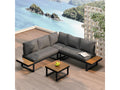 Ensemble de mobilier de jardin en fer gris