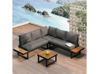 Ensemble de mobilier de jardin en fer gris
