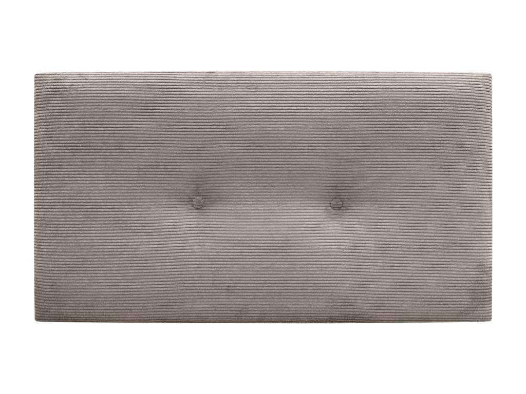 Lit en velours marron, 110 x 60 cm