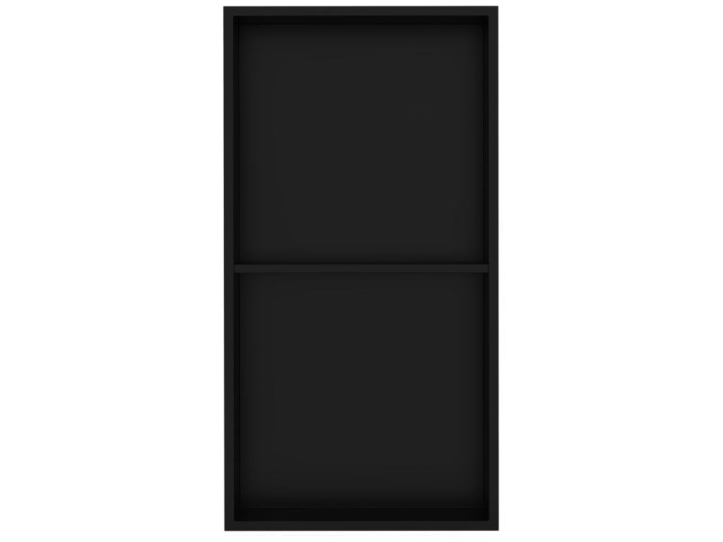 Porte de douche noire, 30 x 60 x 10 cm