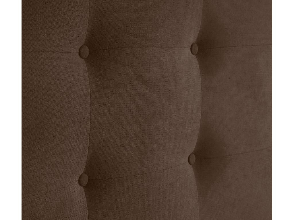 Lit en tissu marron, 95 x 60 cm