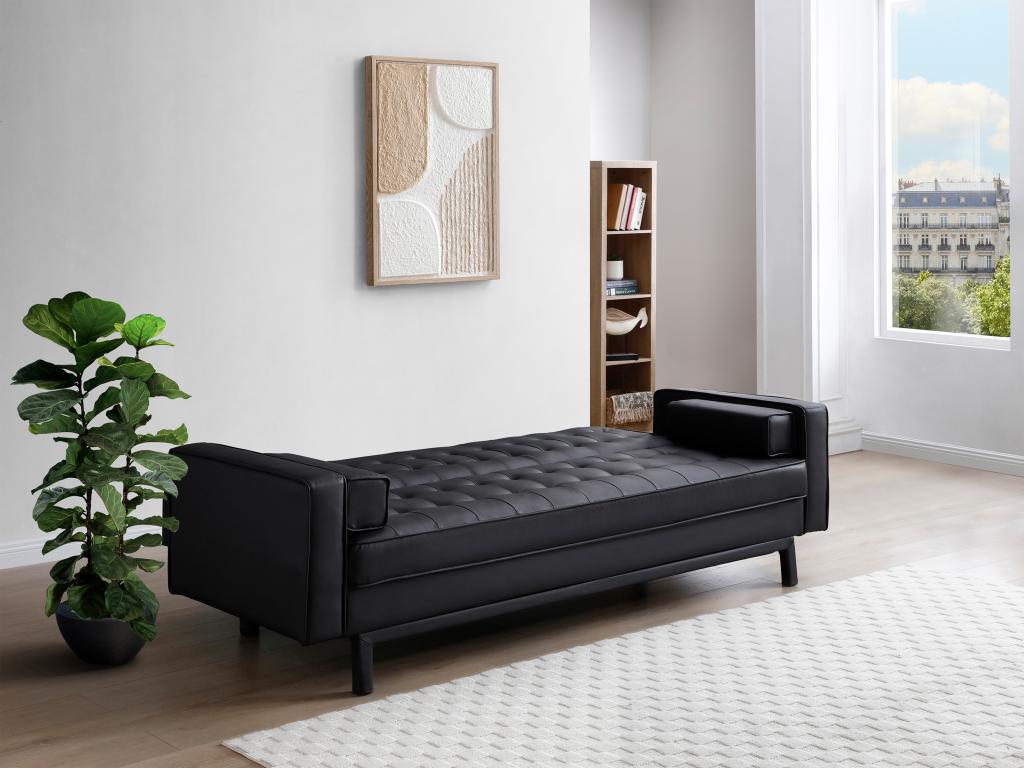 Canapé-lit noir
