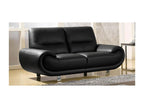 Canapé en cuir noir