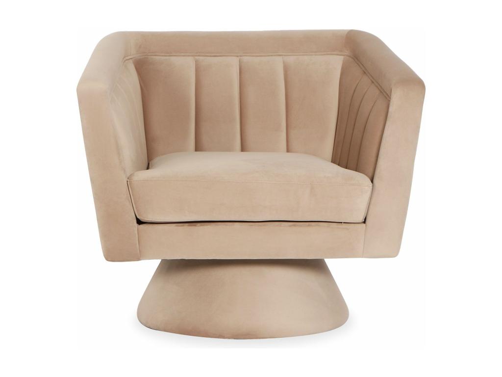 Fauteuil d'appoint en velours - dlz1766572456419