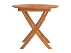 Table en bois massif marron, 85 x 75 cm