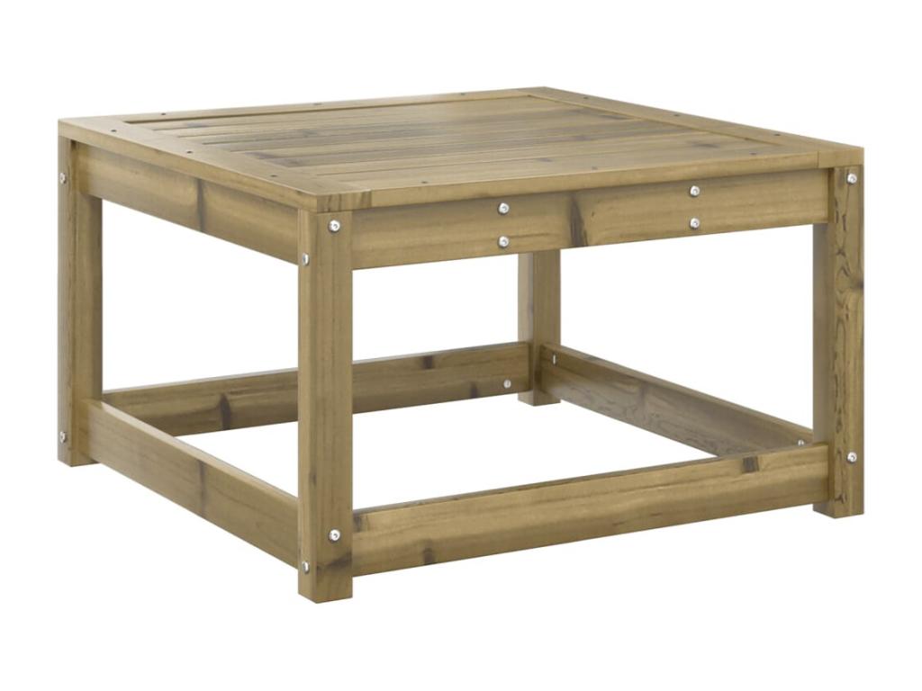 Ensemble de mobilier de jardin 5 pièces en pin brun