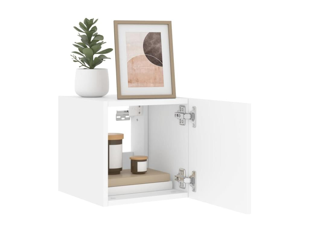 Meuble TV blanc, 30,5 x 35 x 30 cm