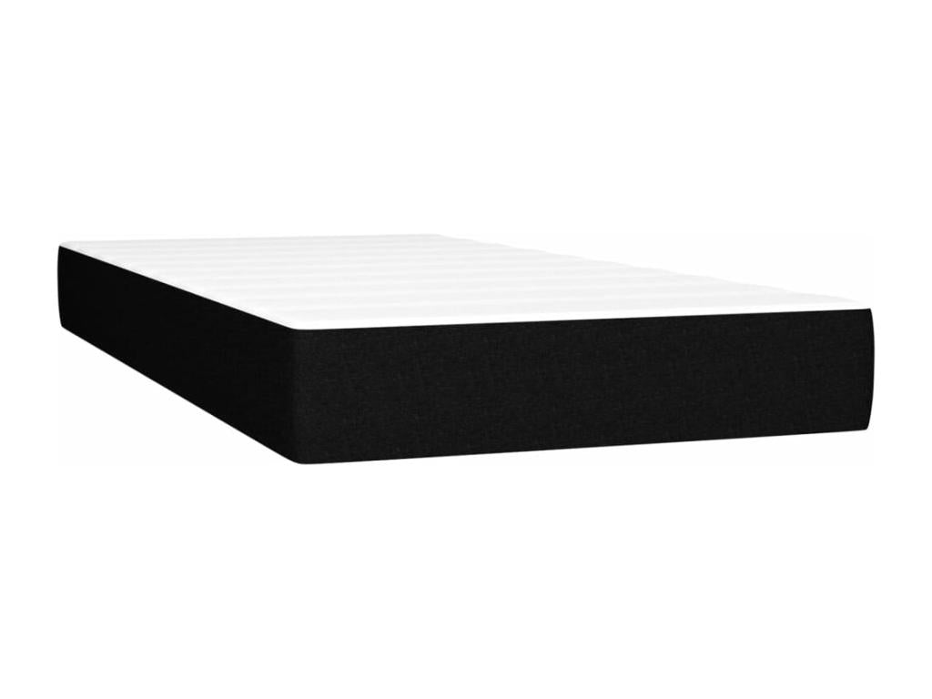 Matelas en tissu noir avec matelas, 100 x 200 cm