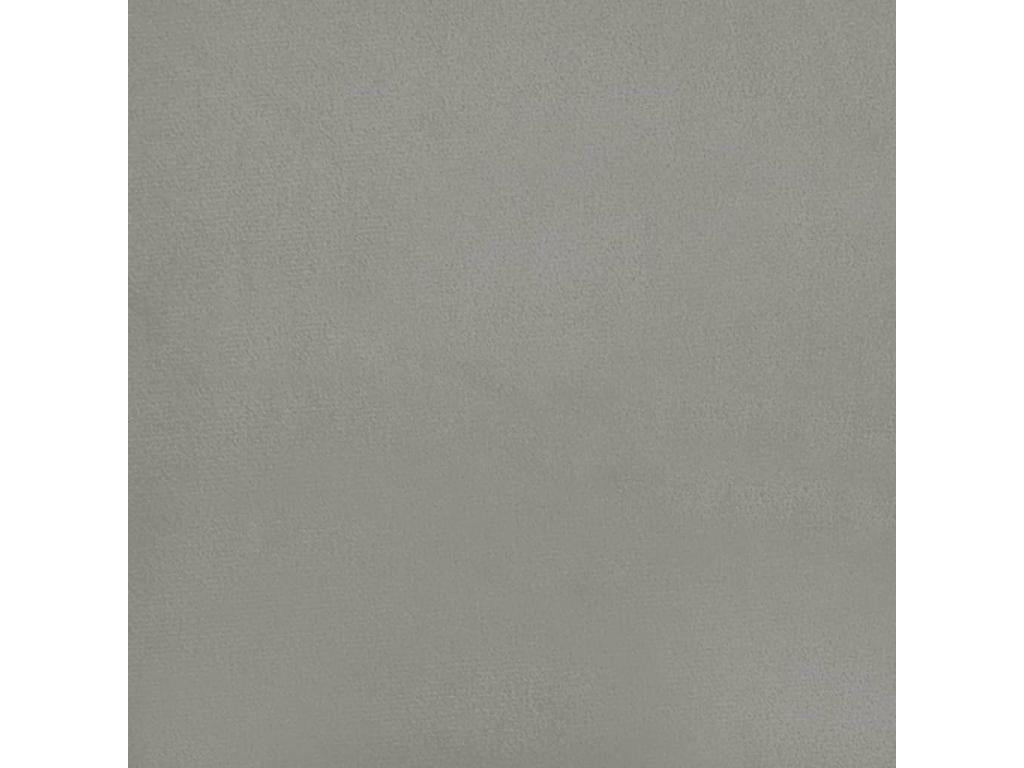 Lit en velours gris, 147 x 23 x 118 cm