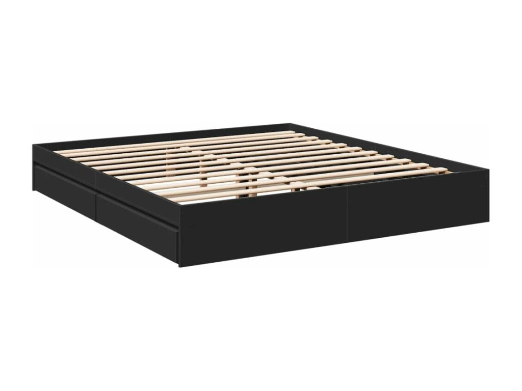 Matelas noir sans matelas, 200 x 200 cm - dlz1766572920140