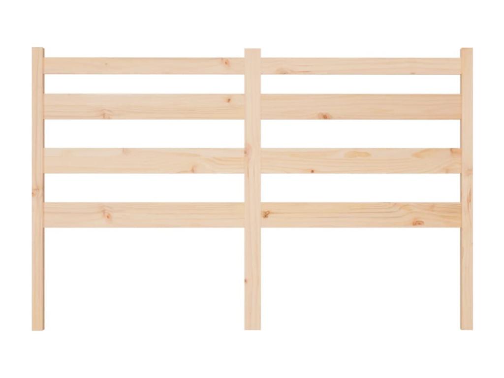 Lit en bois massif marron, 206 x 4 x 100 cm