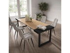 Table en bois massif noir