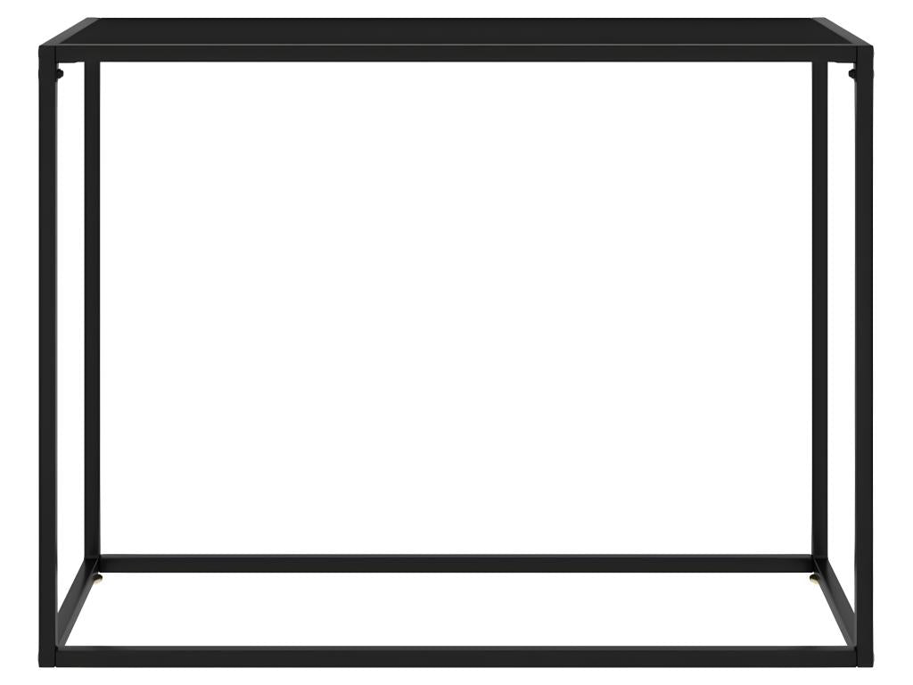 Table en verre noir, 100 x 35 x 75 cm