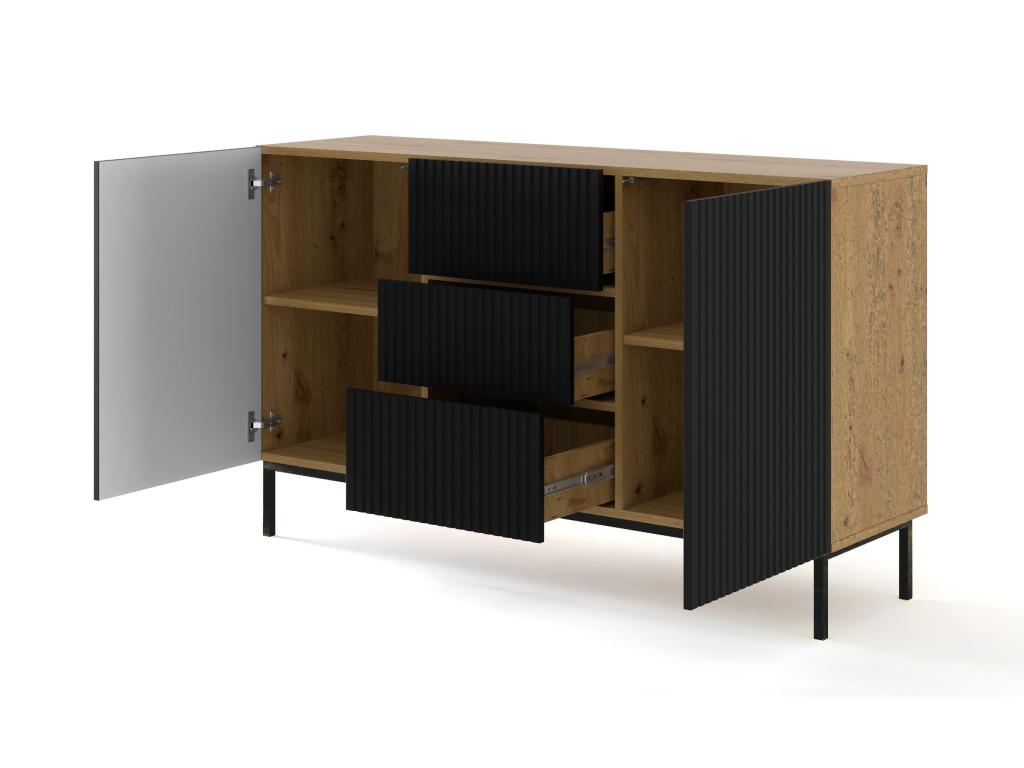 Commode beige, 150 x 42 x 89 cm