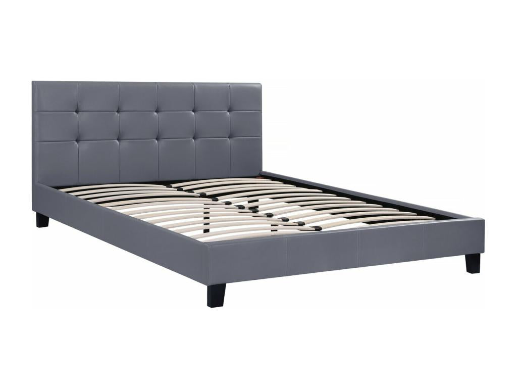 Lit gris, 160 x 200 cm