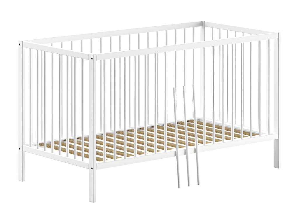 Sommier blanc, 70 x 140 cm