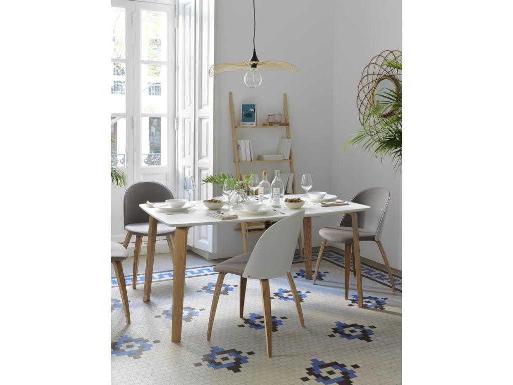 Table en chêne blanc, 150 x 90 cm