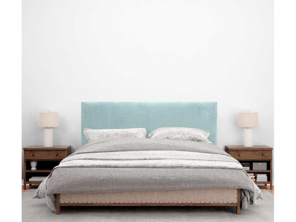 Lit en velours vert, 160 x 50 cm