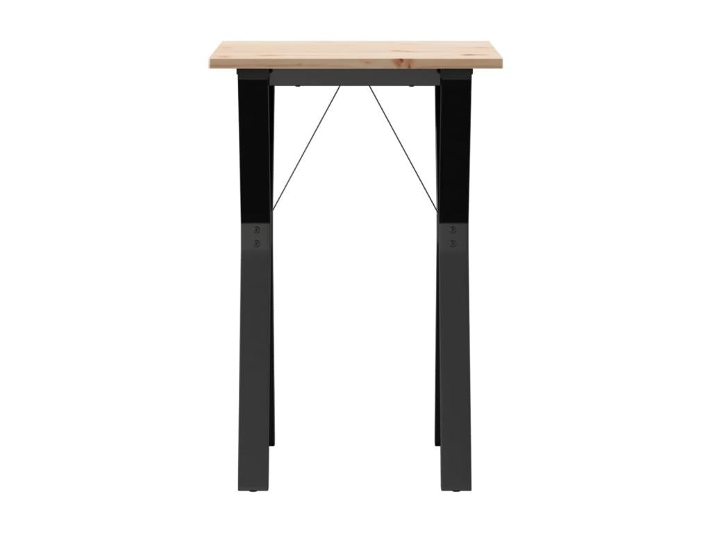 Table de salle à manger en pin brun, 50 x 50 x 75 cm