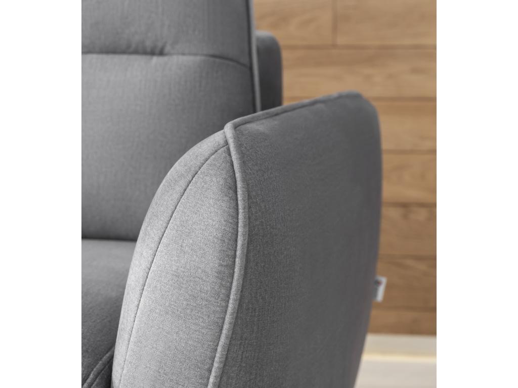 Canapé-lit en tissu beige, 276 cm