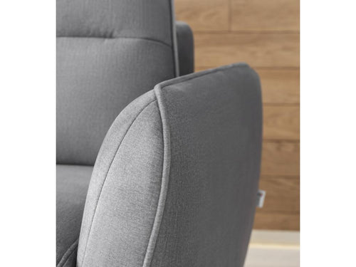 Canapé-lit en tissu beige, 276 cm