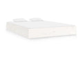 Lit en bois massif blanc, 160 x 200 cm