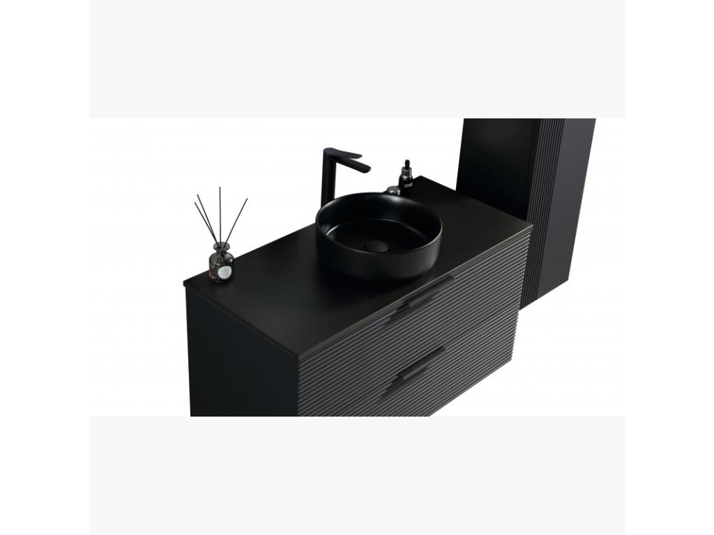 Meuble noir pour la maison, 120 cm