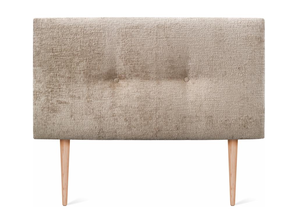 Lit marron, 110 x 105 cm