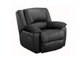 Fauteuil d'appoint en cuir noir