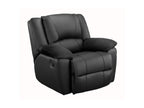 Fauteuil d'appoint en cuir noir