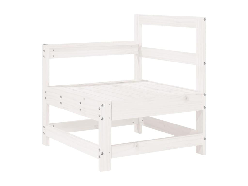 Ensemble de mobilier de jardin en pin blanc 6 pièces