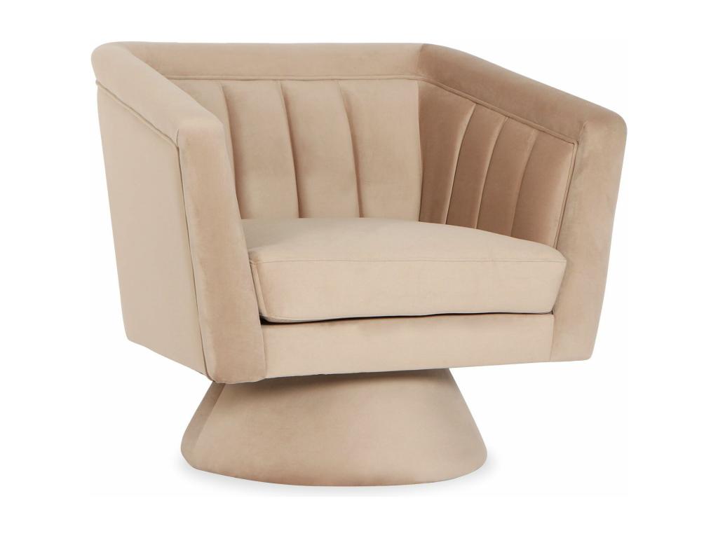 Fauteuil d'appoint en velours - dlz1766572456419