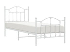 Cadre de lit en métal blanc, 90 x 200 cm