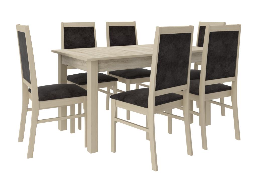 Chaise en tissu vert