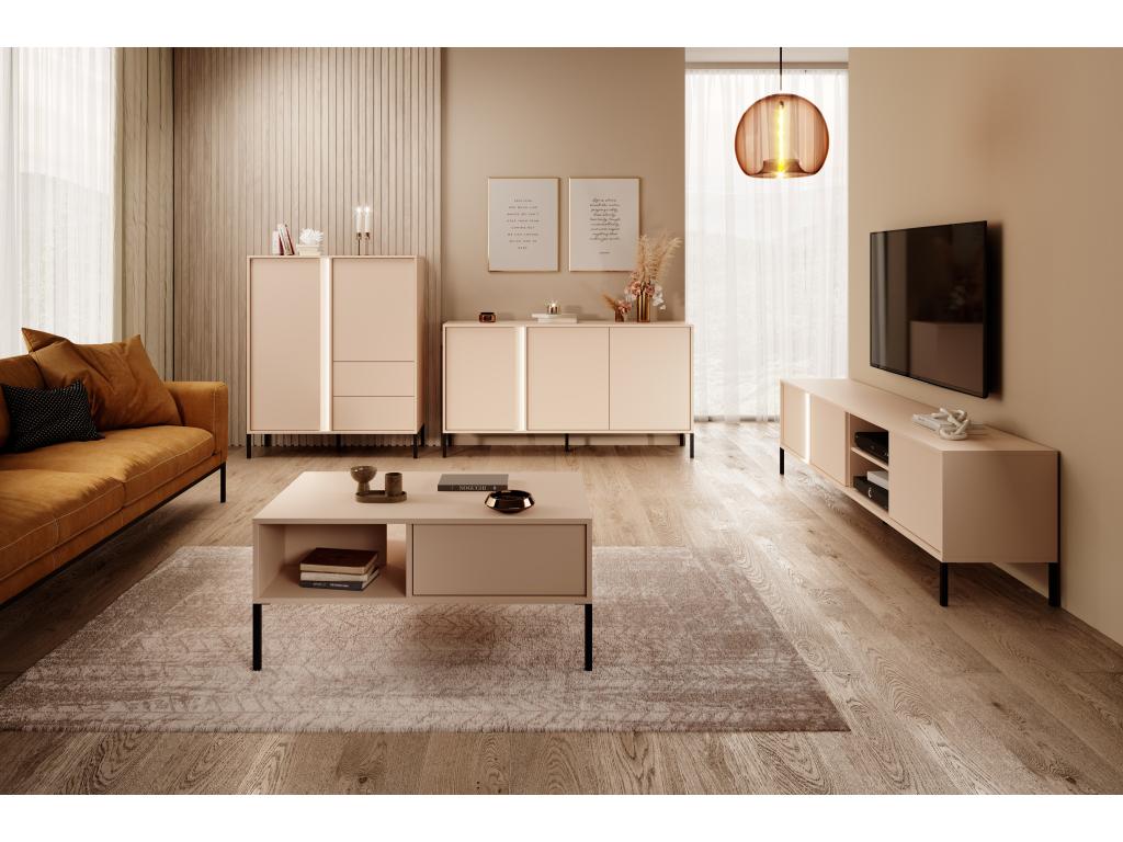 Table beige, 154 x 40 x 54 cm