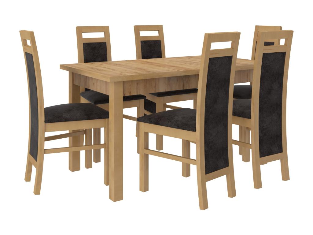 Chaise en tissu gris