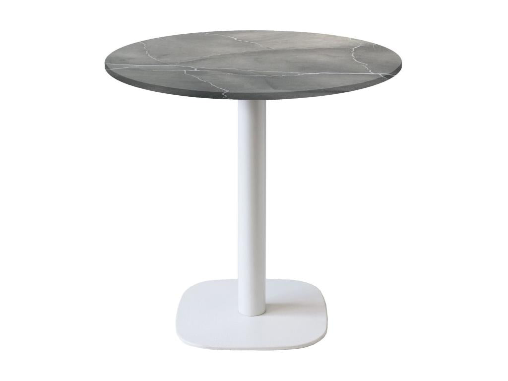 Table ronde grise, 70 cm