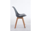 Fauteuil en similicuir gris