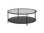 Table basse en verre noir