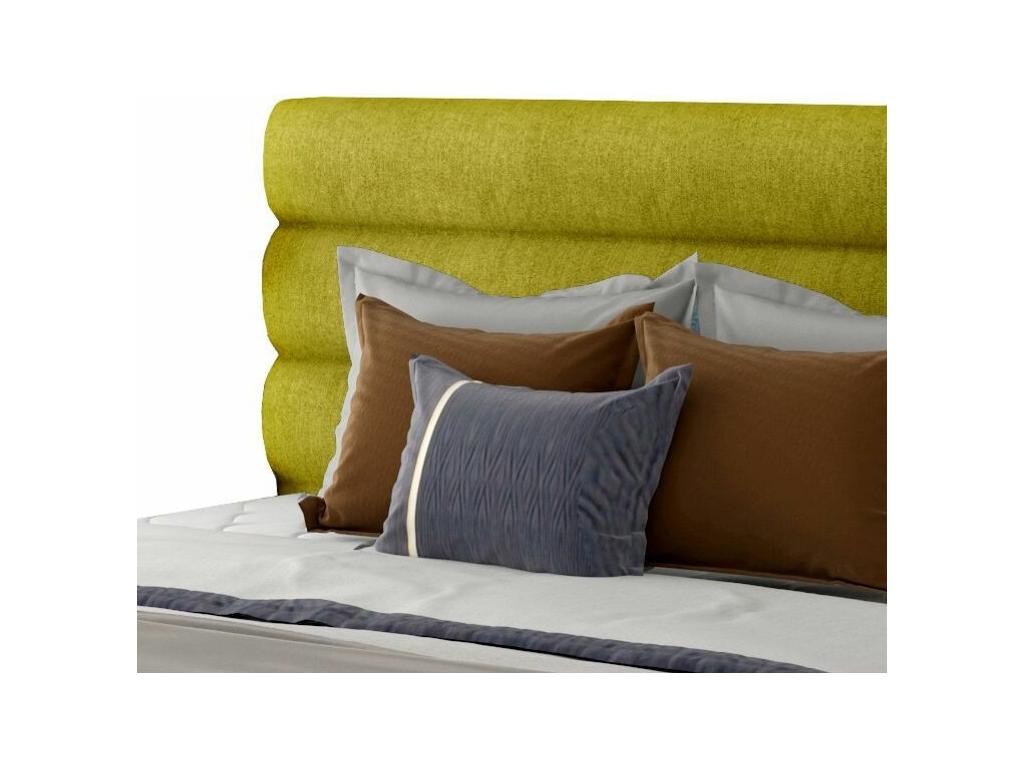 Lit en tissu jaune, 200 x 200 cm