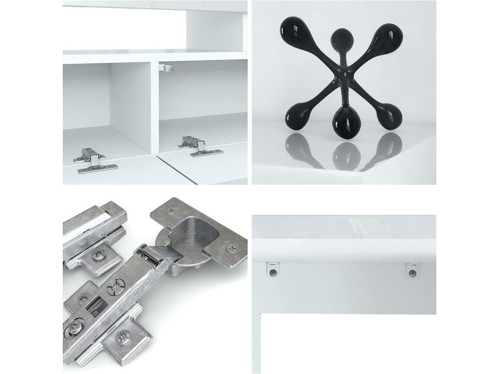 Meuble TV blanc, 189 cm