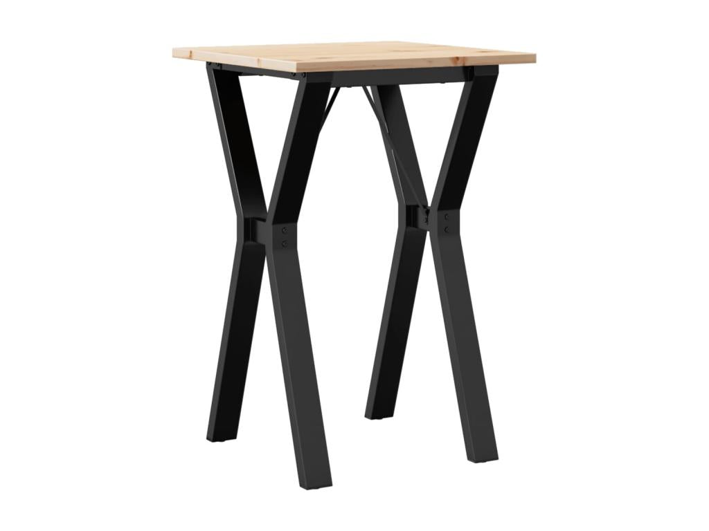 Table de salle à manger en pin brun, 50 x 50 x 75 cm