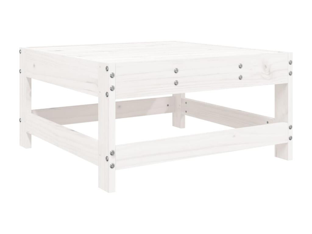 Ensemble de mobilier de jardin en pin blanc 6 pièces
