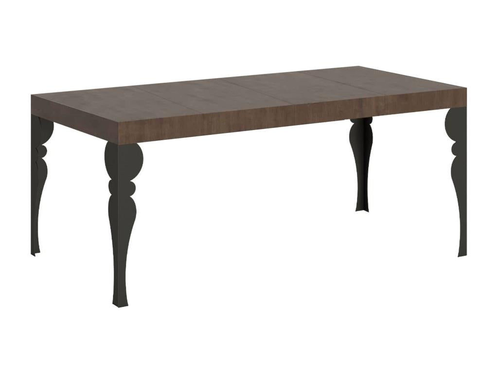 Table marron, 90 x 90 cm