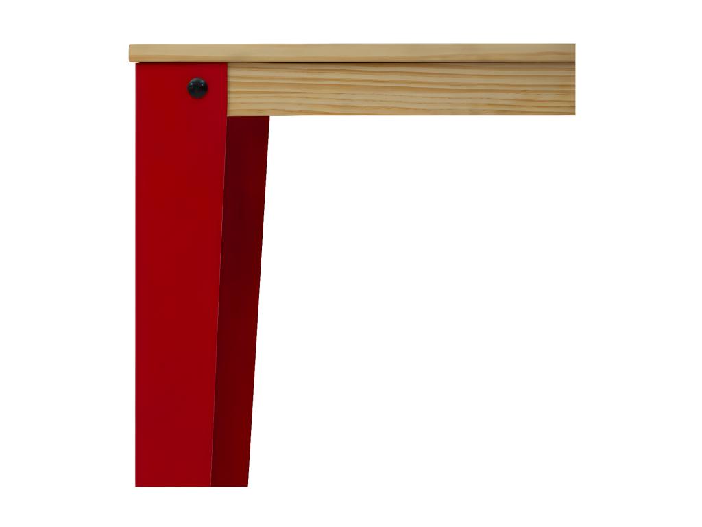 Table rouge, 60 x 100 x 110 cm