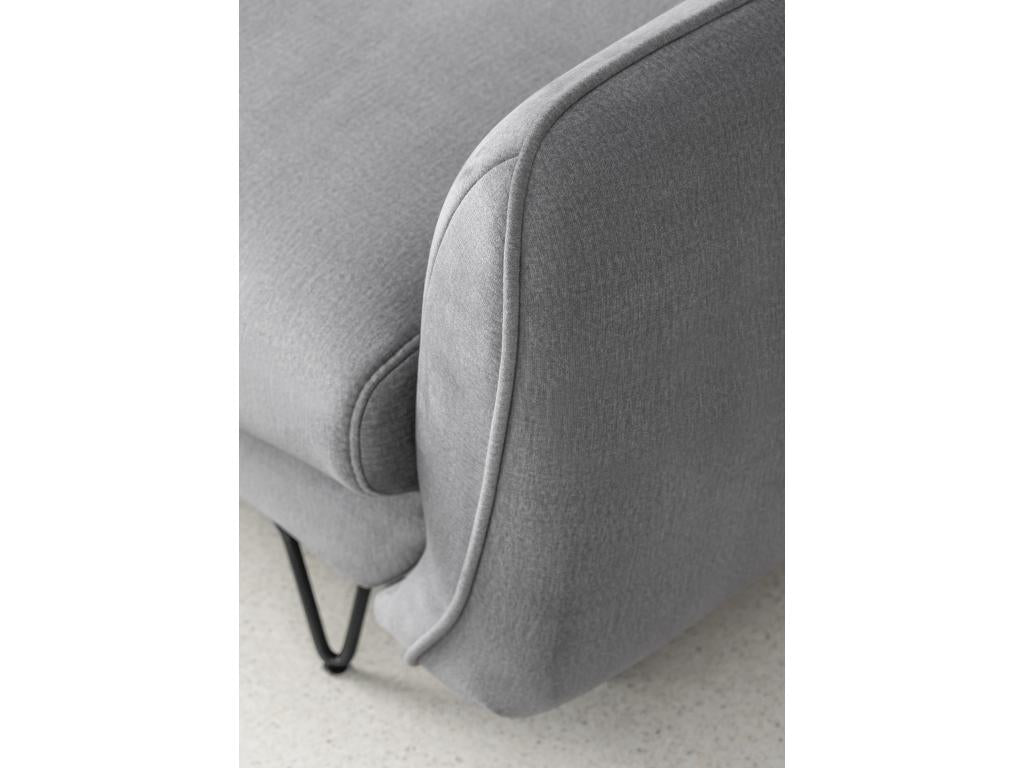 Canapé-lit en tissu beige, 276 cm