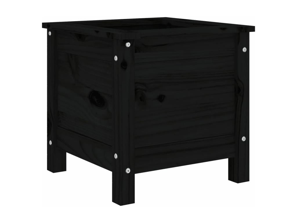 Meuble de maison en bois massif noir, 40 x 40 x 39 cm