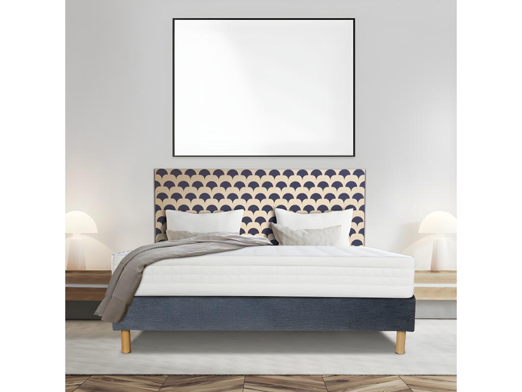 Sommier blanc, 130 x 200 cm