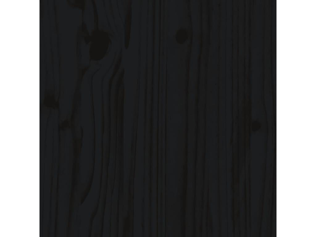 Meuble de maison en bois massif noir, 40 x 40 x 39 cm